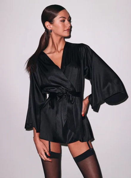 Fleur du mal Angel Sleeve Robe (black)