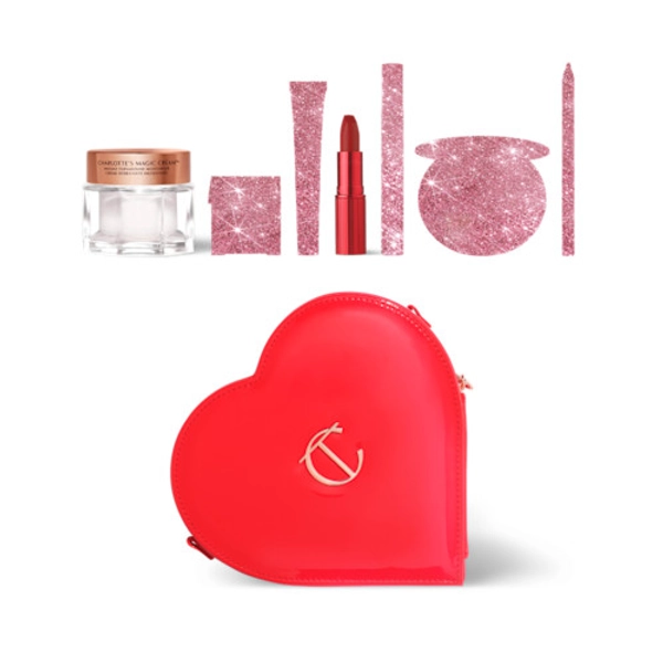CHARLOTTE'S MYSTERY L.O.V.E LOOK - 7 BEAUTY ICONS & A FREE HEART MAKEUP BAG