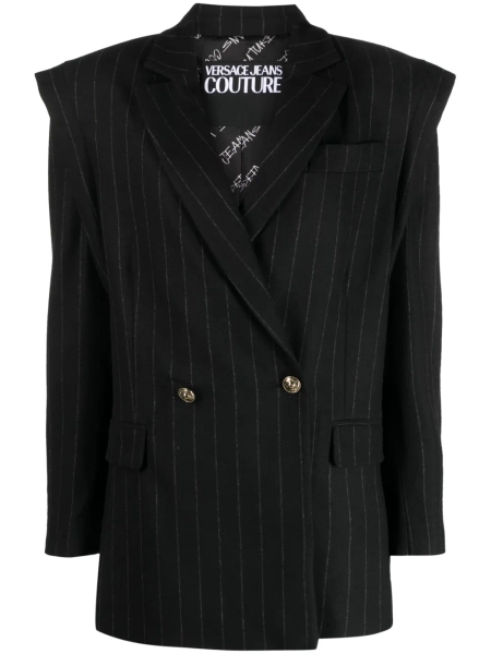 Versace Jeans Couture pinstriped double-breasted blazer | 40