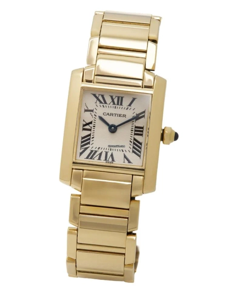 Cartier Tank Francaise yellow gold 18 kt ref 2385 for $15,405 for sale from a Trusted Seller on Chrono24