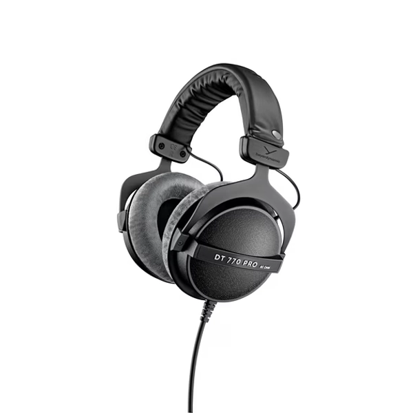 beyerdynamic DT 770 PRO 80 Ohm Over-Ear Studio Headphones in Gray. Enclosed design, wired for professional recording and monitoring