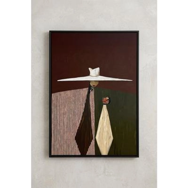 Modernist Woman Portrait Art Print, Abstract Surrealist Giclée Wall Decor (Gallery Art)