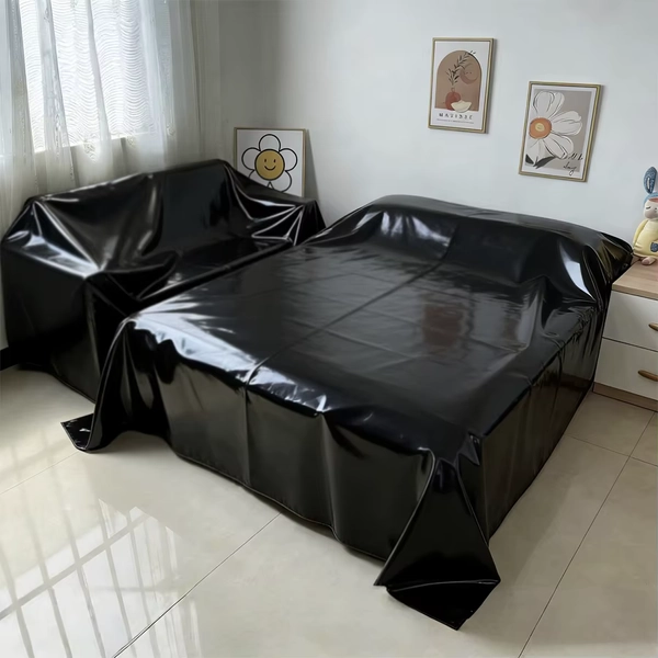 Capa de cama à prova d'água de PVC preto puro de alta qualidade, antiincrustante e fácil de limpar, capa protetora de cama doméstica - AliExpress 15
