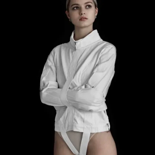 Unisex Cotton Straitjacket with Steel Buckles
