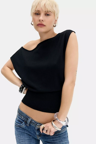 UO Shay Off-Shoulder Button Top