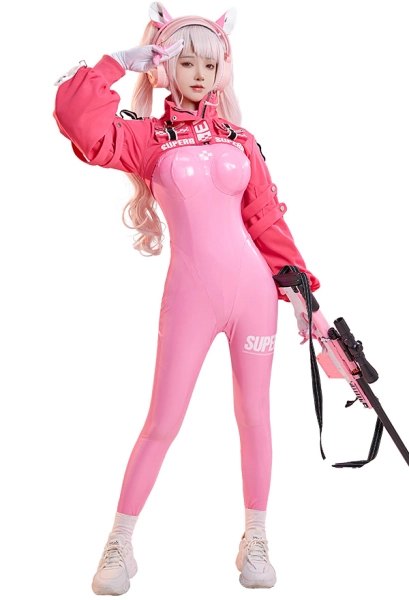 Nikke: The Goddess of Victory International Alice Cosplay Costume Bodysuit Set