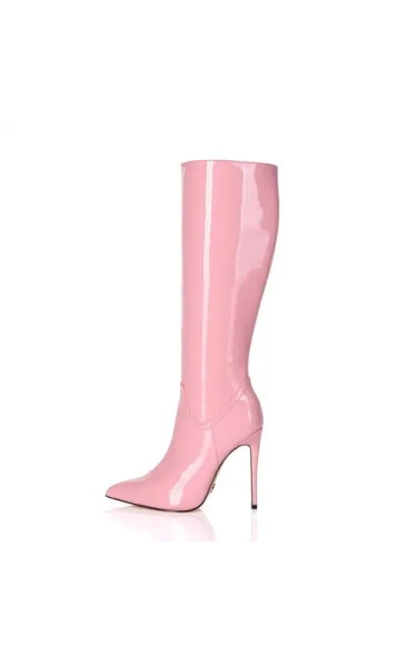 Giaro MILA | ROSA PINK SHINY | KNEE BOOTS | Italian Style