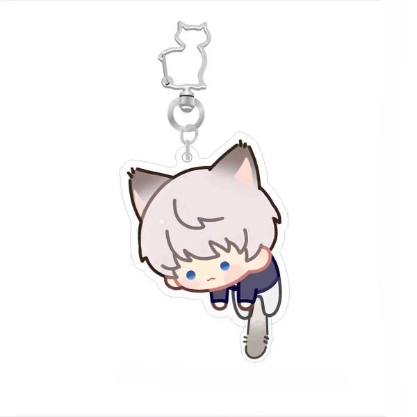 Cat Love and Deepspace Wobble Standee Cute Love and Deepspace Keychains - Key Ring / Xavier