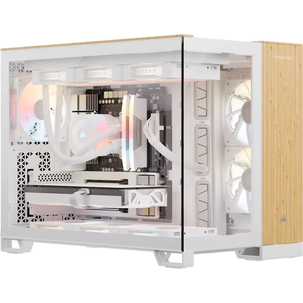 VENGEANCE a5100 Gaming PC - Wood Bright: AMD Ryzen 7 9800X3D, GeForce RTX 5080, 32GB DDR5, 2TB M.2 SSD, Win11 Home