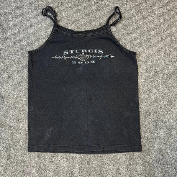 Vintage Harley-Davidso<wbr/>n Sturgis 2002 Women’s Tank Top Black S Runs Small