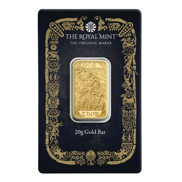 Thor 20g Gold Minted Bullion Bar