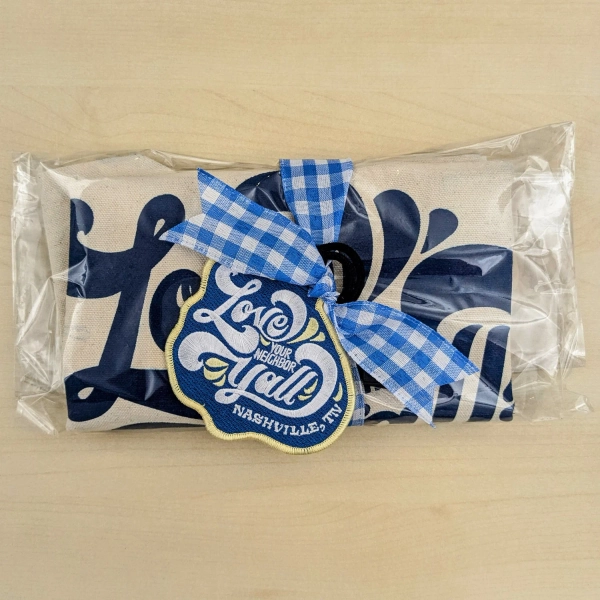 EXCLUSIVE Holiday Bundle - "Love Your Neighbor, Y'all" Tote Bag + Luggage Tag — Love Your Neighbor Y'all