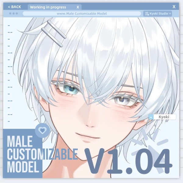 Kyoki's Male Customizable Model by kyoki_studio_II (@kyoki_studio_II)