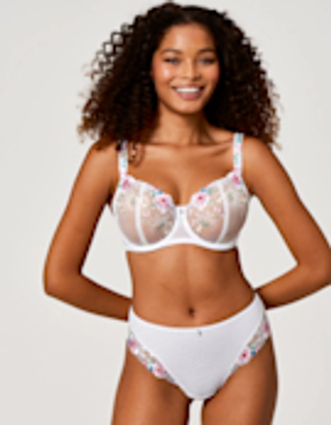Lillia Balconette Bra in White Floral by Fantasie