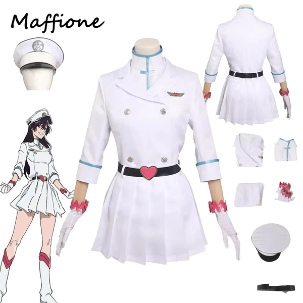 Anime BLEACH Bambietta Basterbine Cosplay disfraz de mujer S186BP8H vestido trajes abrigo faldas sombrero conjunto chica Halloween carnaval papel - AliExpress 200000532