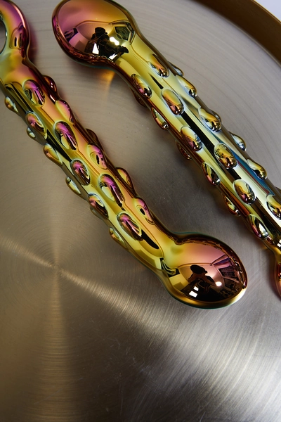 Dildo en verre multicolore LE FLAMBOYANT