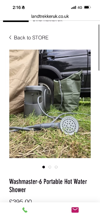 Washmaster-6 Portable Hot Water Shower