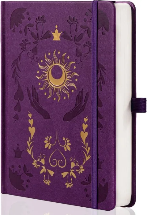 MGGAO Dotted Journal Notebook A5 160GSM Aesthetic Dot Notebook,190 Numbered Pages