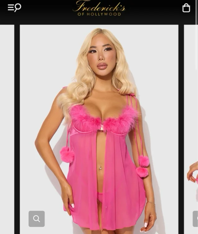 Babydoll Scarlet & GString by Frederick’s 