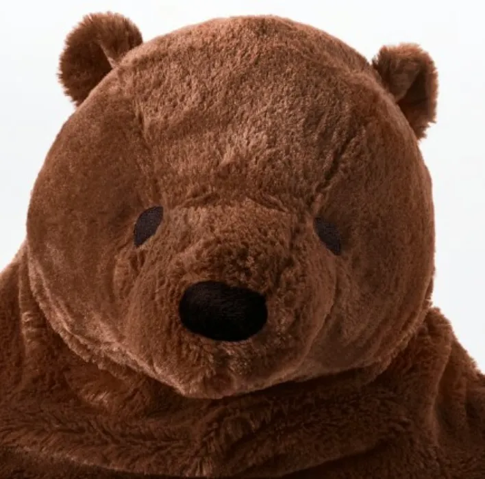 DJUNGELSKOG Soft toy - brown bear