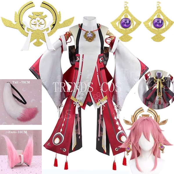 Yae Miko Full Set Guuji Yae Cosplay Costume