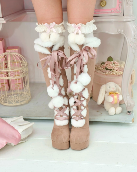 Snow Kitty Boots - Brown // PREORDER