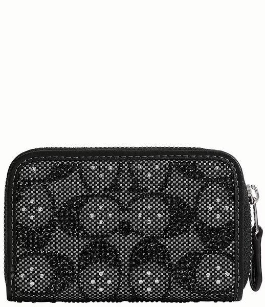COACH Essential Small Crystal Signature Jacquard Wallet