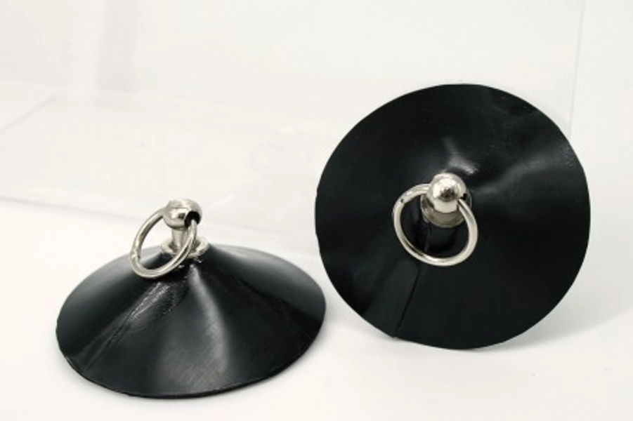 Runde Latex Pasties mit Ring der O - Savage Wear