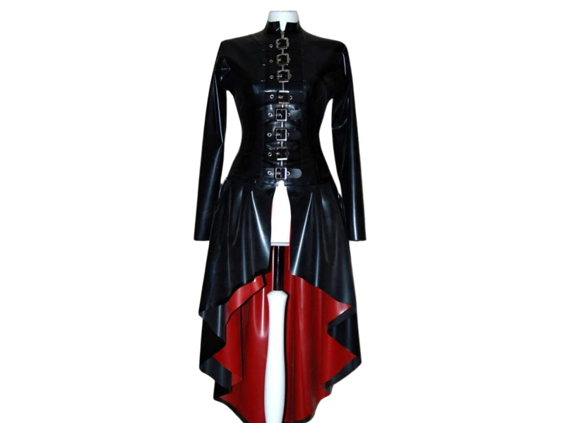 Latex Gothic Dominatrix Coat