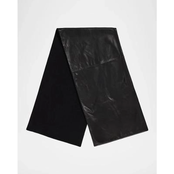 Leather Cashmere Scarf