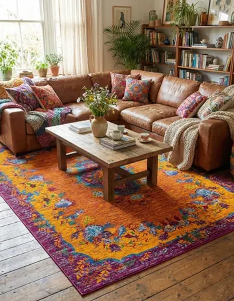 Orange 9' x 12' Calypso Rug