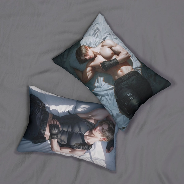 Leon Kennedy Lumbar Pillow: Resident Evil Double-Sided Design