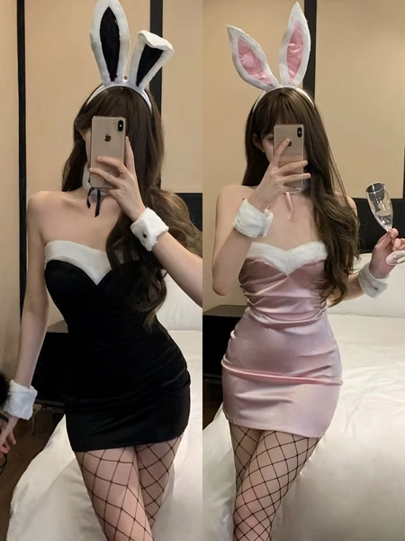 Frauen Dessous Maid Uniform Spitze Kaninchen Kleid Cosplay Kostüme Bunny Cosplay Anime Kostüme BH Set Outfit - AliExpress 200000532