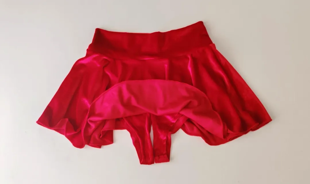 Crotchless Shorts With Mini Skirt Attached. - Etsy