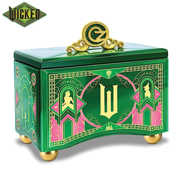 WICKED Art Deco-Inspired Music Box Plays "Defying Gravity"