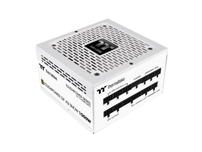 Thermaltake Toughpower GF A3 Snow Edition 1050W 80+ Gold Full Modular SLI/Crossfire Ready ATX 3.0 Power Supply; PCIe Gen.5 600W 12VHPWR Connector