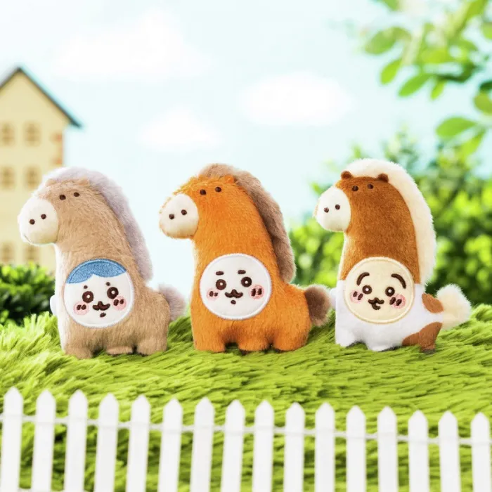 Plush Badge Set Chiikawa UMA TO NARU