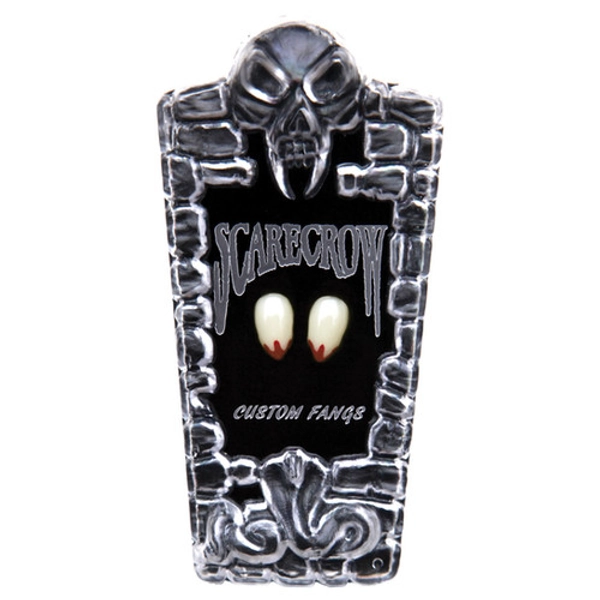 Small Blood Tipped Deluxe Fangs | Scarecrow Vampire Fangs