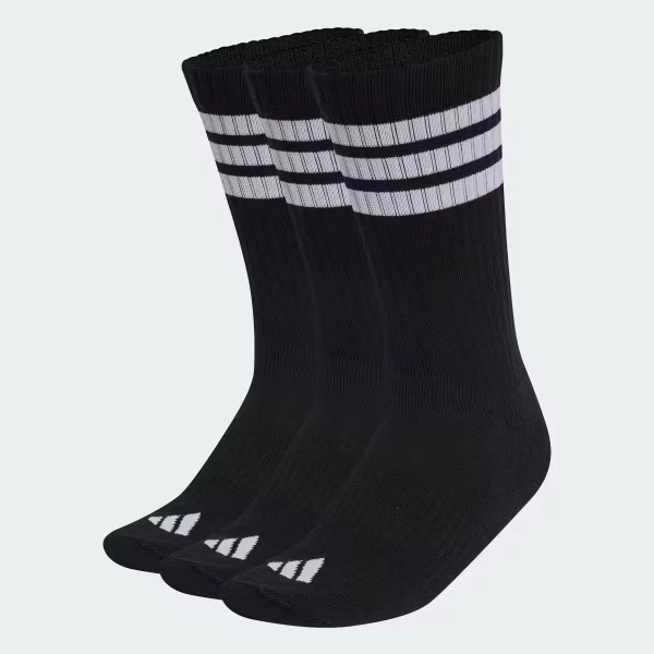 3-STRIPES CUSHIONED SPORTSWEAR CREW SOCKS 3 PAIR PACK