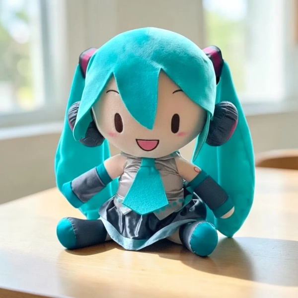 Miku Inspired Plush Doll 32cm Anime Twin Tail Soft Pillow Toy Birthday Gift - Etsy