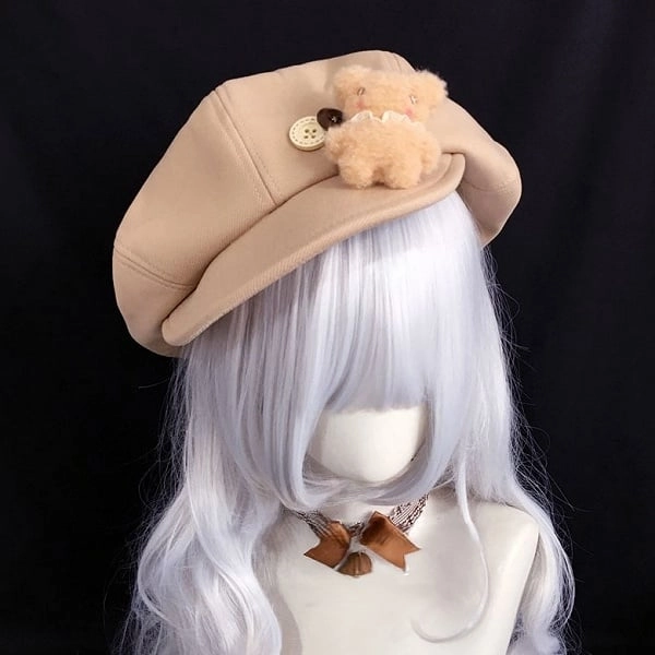 [$9.99]2 Colors Brown Bear Beret