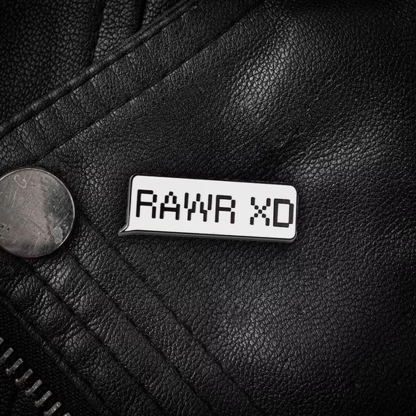 Rawr XD Enamel Pin • Emo Nostalgia Gothic Accessories Myspace Style Lapel Pin Alternative Emo Jewellery Cute Goth Aesthetic Gift - Etsy