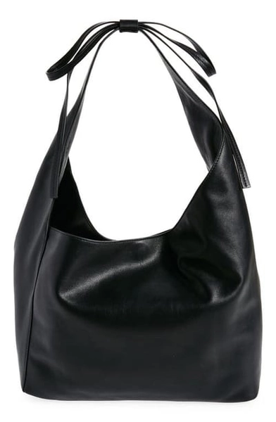 Reformation Medium Vittoria Leather Tote in Black Leather at Nordstrom