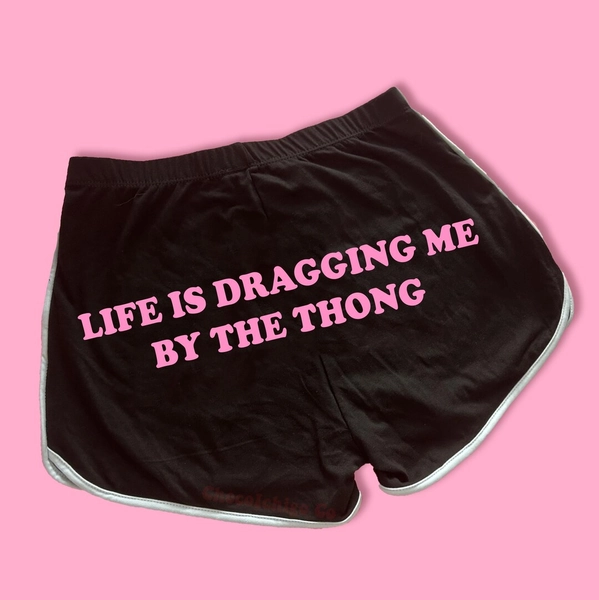 Life's Dragging Me Dolphin Shorts | Custom Dolphin Shorts | Y2K Shorts | Cute Shorts | Funny Shorts | Y2K Shorts | Lounge Shorts | - Etsy