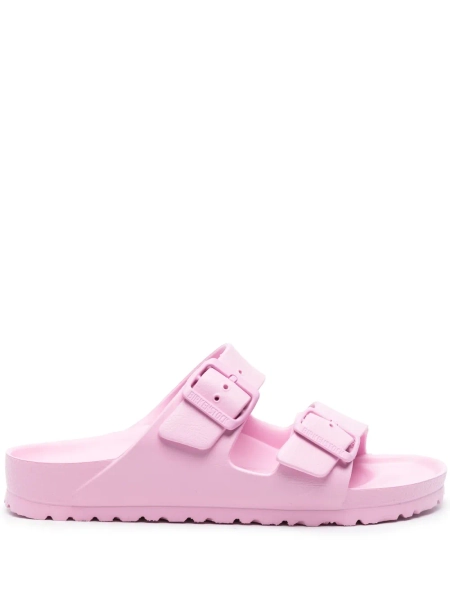 Birkenstock Arizona logo-buckle slides 