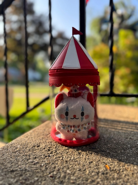 Circus Carnival Tent Transparent Display Plush Bag, Purse, Shoulder Bag (PLUSH NOT INCLUDED)