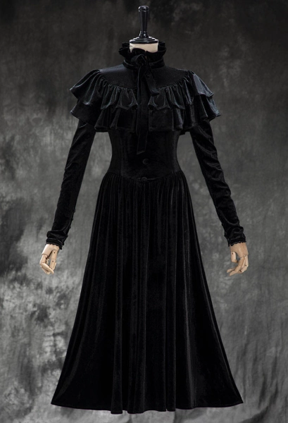 【costume】猩红山峰丝绒裙