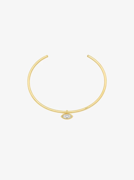 Marquise Cut Cubic Zirconia Collar Necklace