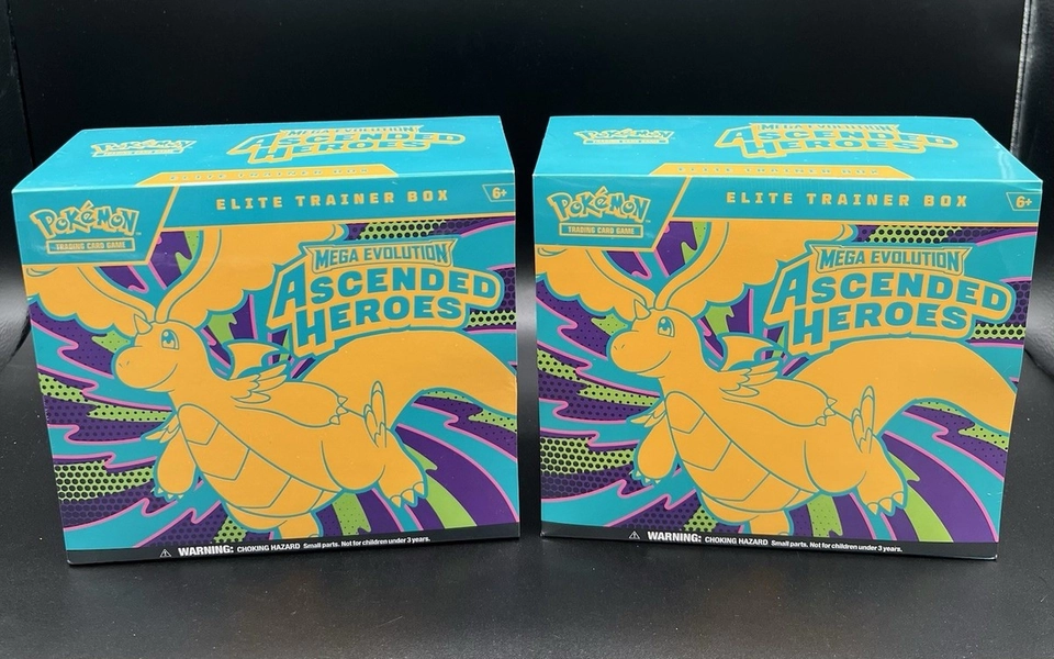 Pokemon TCG Ascended Heroes ETB’s Lot Of 2 ✅ Elite Trainer Box New & Sealed!