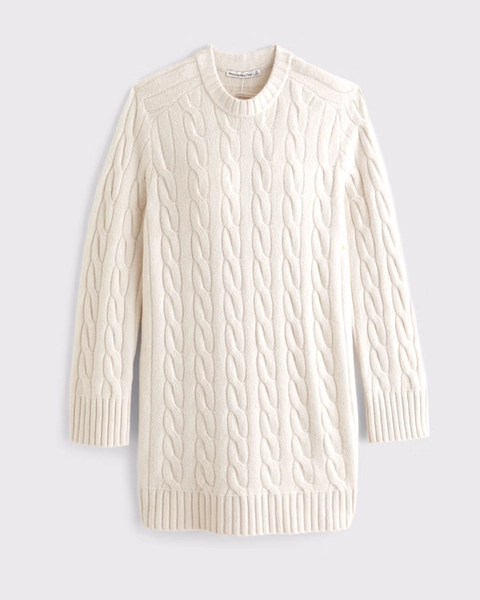 A&F Madeline Cable Mini Sweater Dress